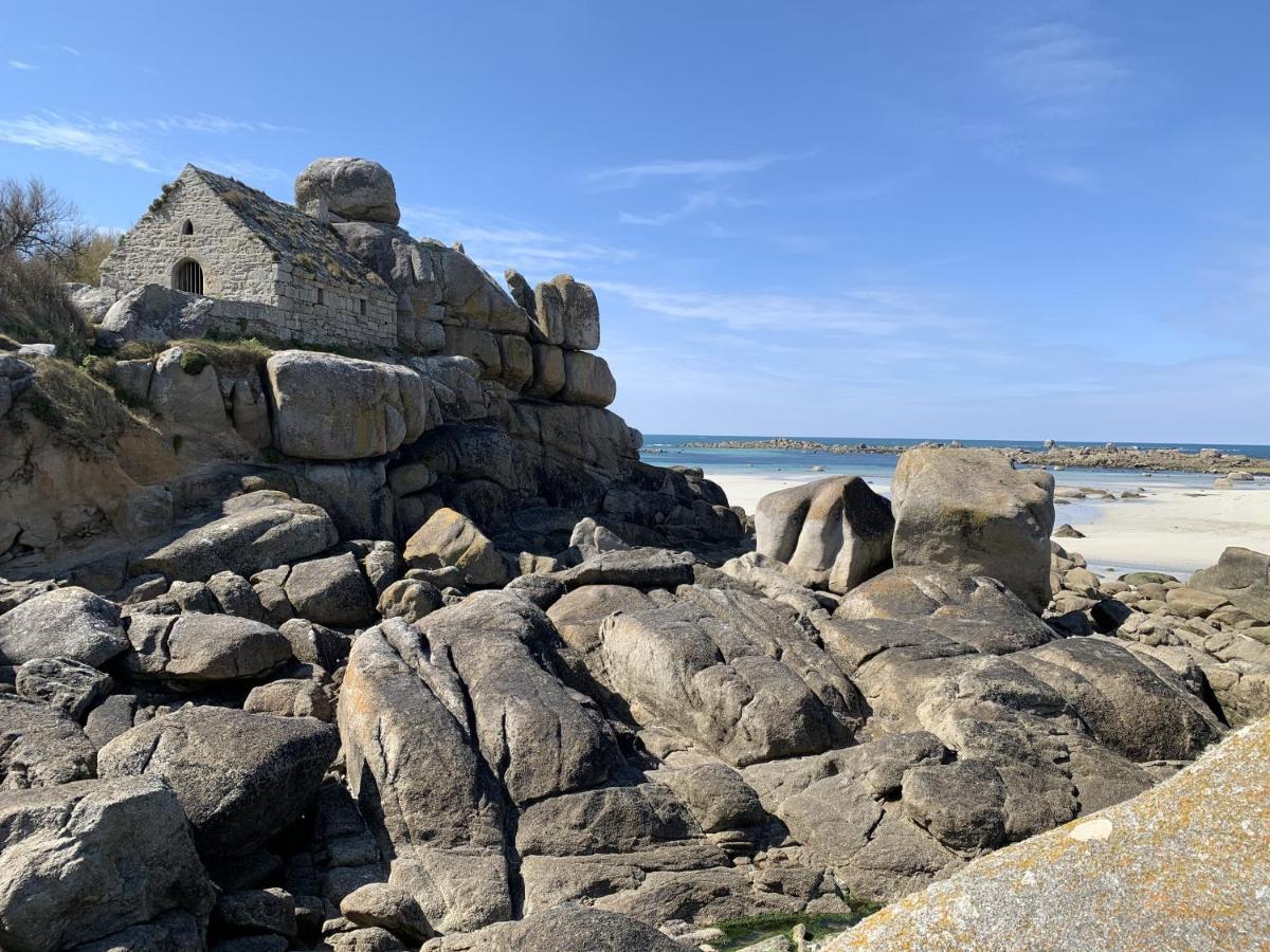 L'Escale 551, Gite Santec A 250M De La Plage エクステリア 写真