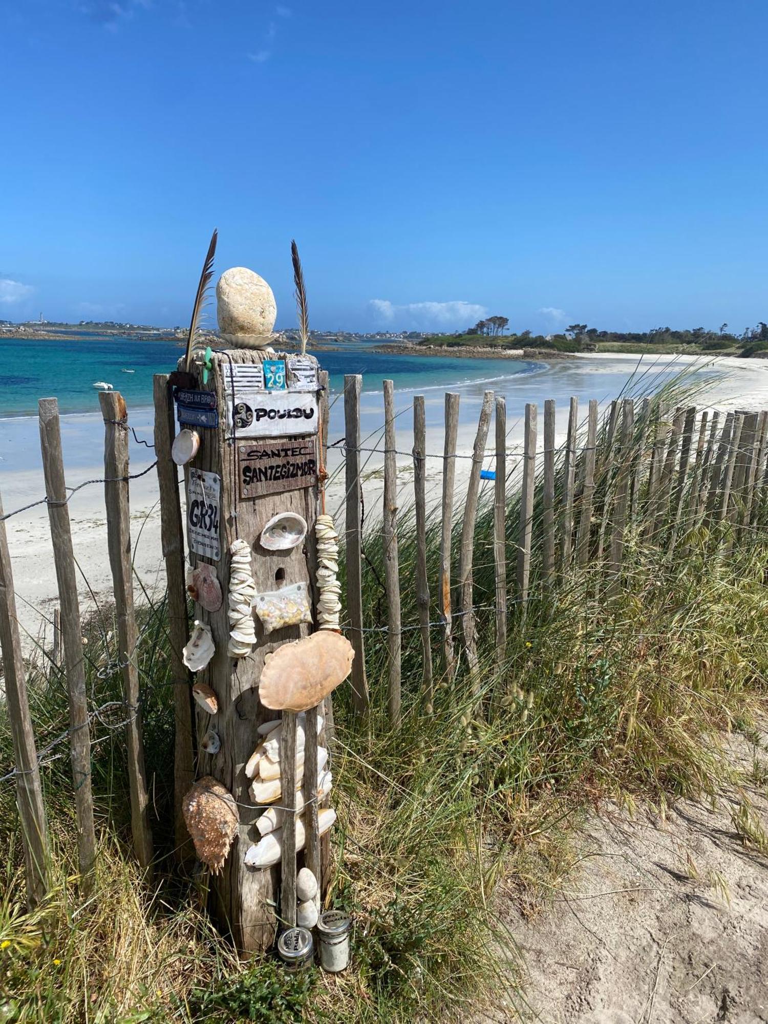 L'Escale 551, Gite Santec A 250M De La Plage エクステリア 写真